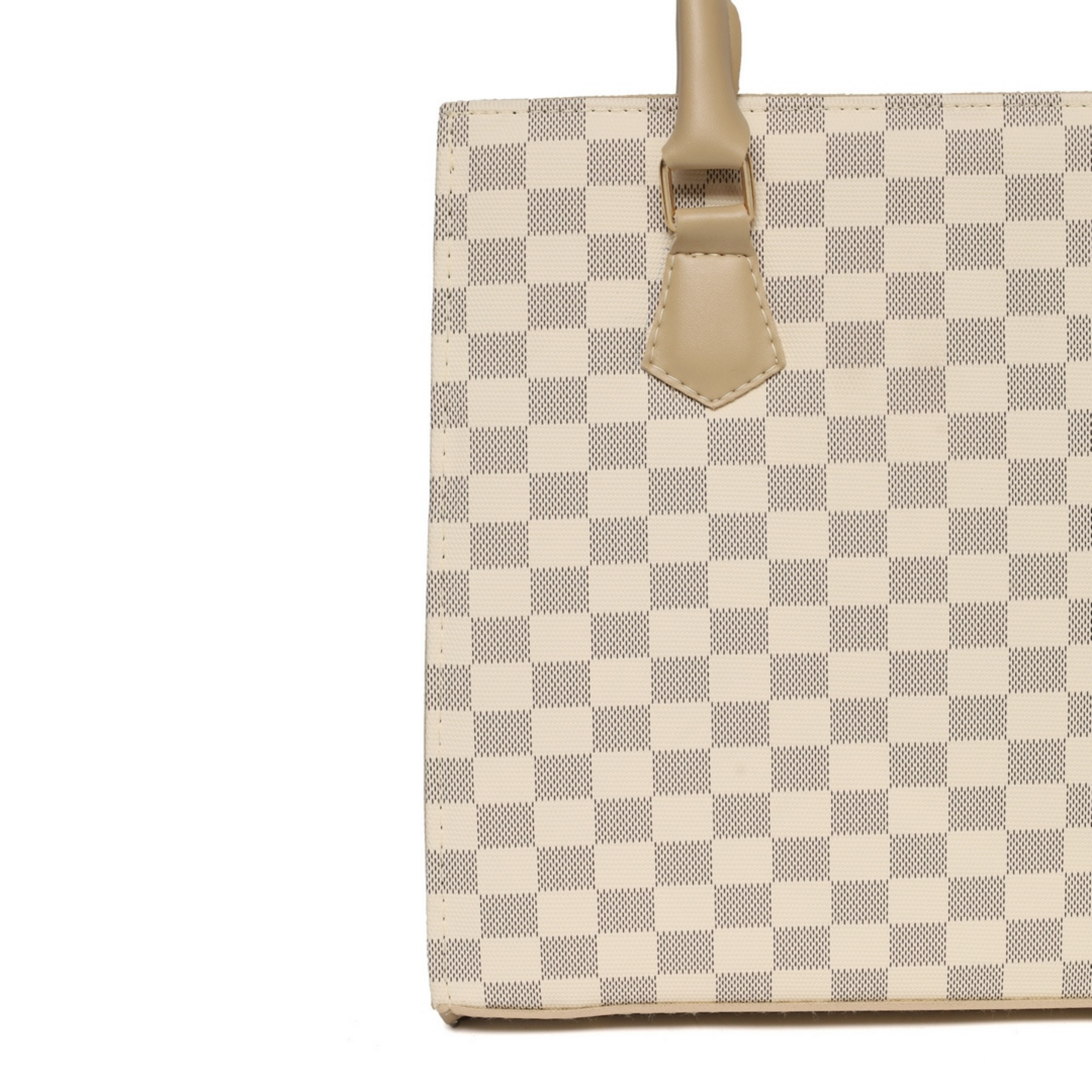 Checkered Charm Luxe - Beige