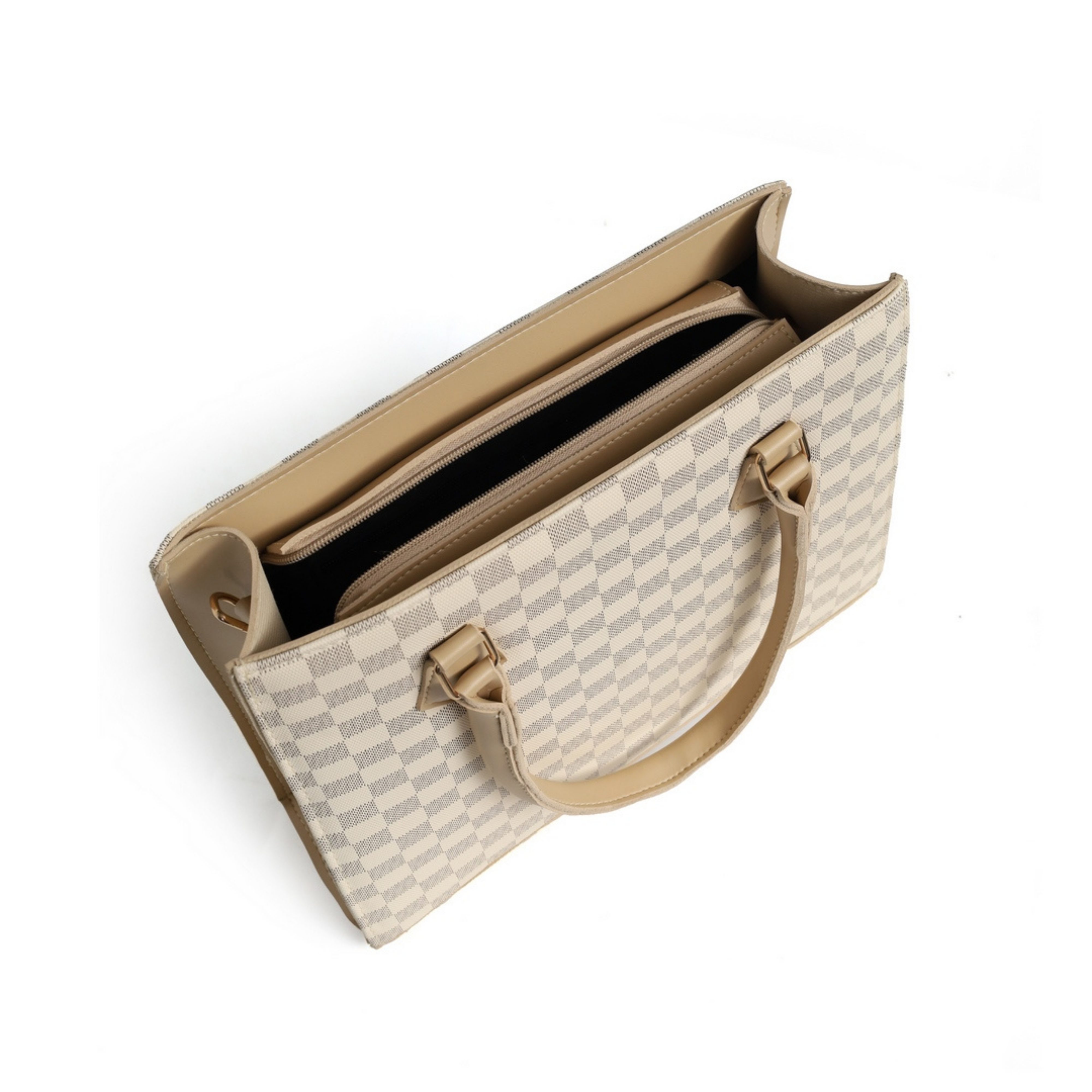 Checkered Charm Luxe - Beige
